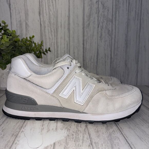 Womens Size 9.5 New Balance 574 Light Gray - Picture 1 of 7